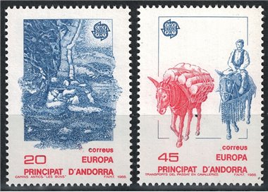 ANDORRA SPANISH 1988 Europe 2v MNH**