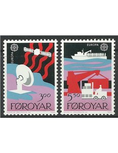 FAROE ISLANDS 1988 Europe 2v MNH**