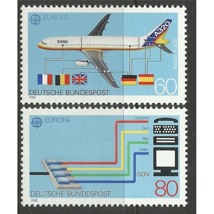 GERMANY BRD 1988 Europe 2v MNH**