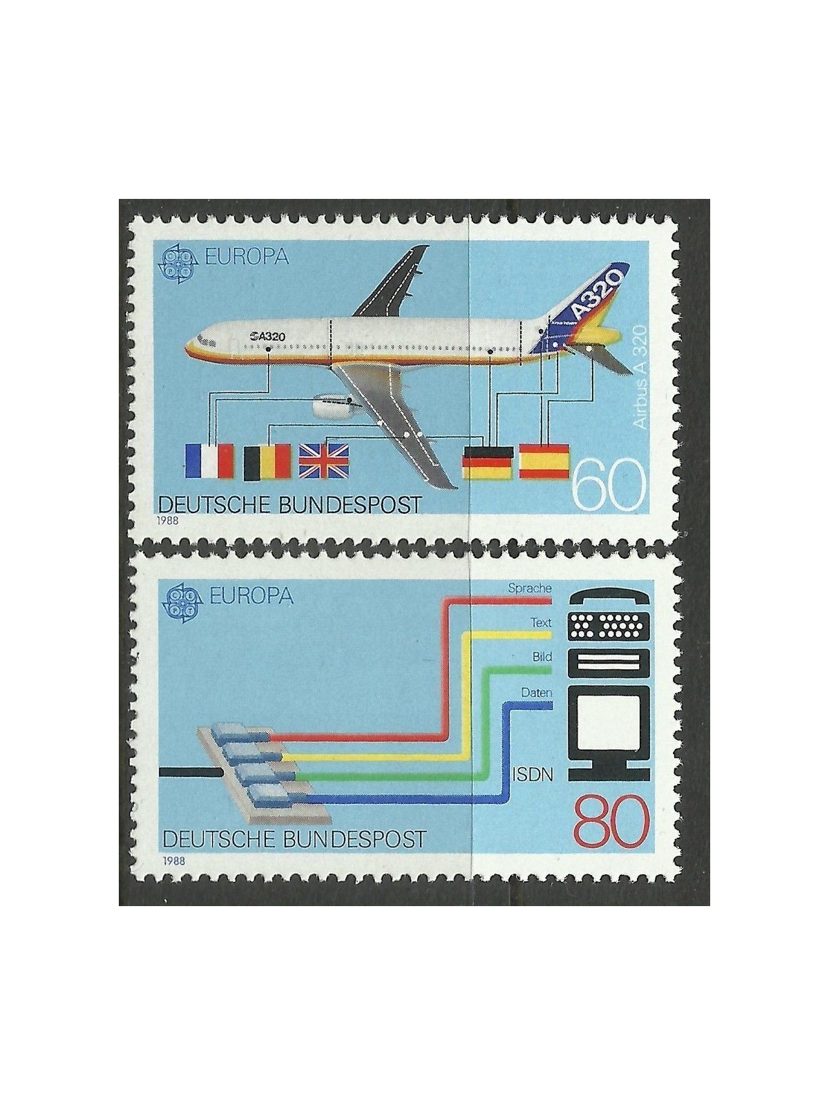 GERMANY BRD 1988 Europe 2v MNH**