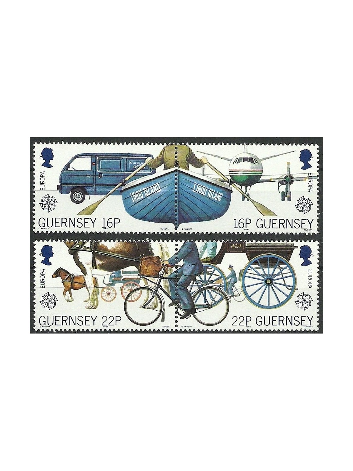 GUERNSEY 1988 Europa 4v MNH**