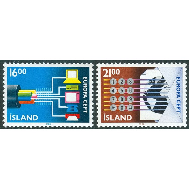ICELAND 1988 Europe 2v MNH**