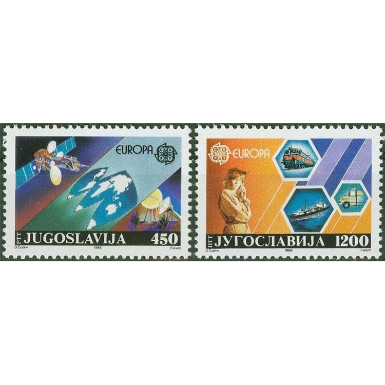 YUGOSLAVIA 1988 Europe 2v MNH**