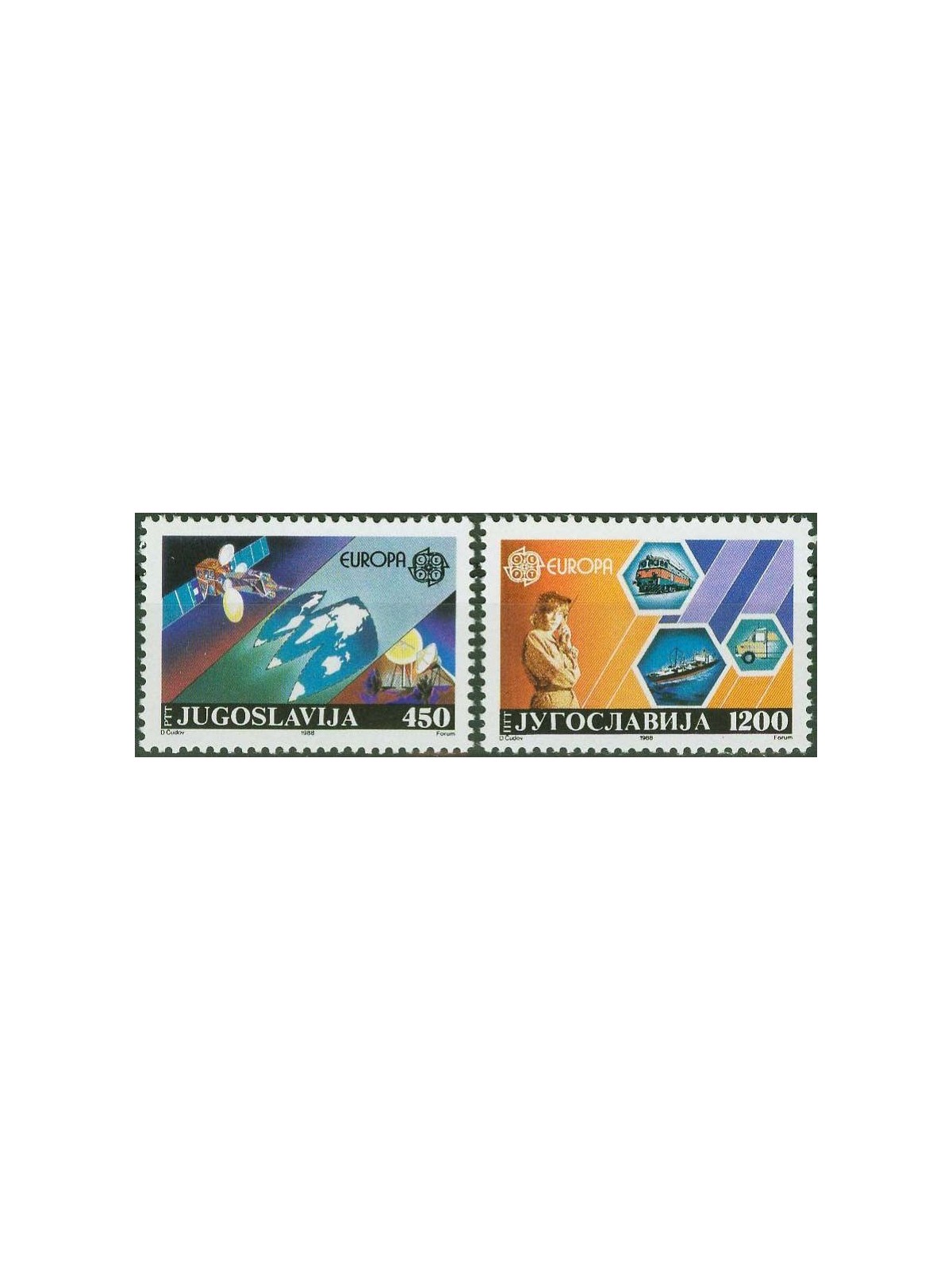 YUGOSLAVIA 1988 Europe 2v MNH**