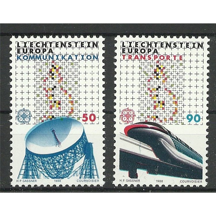 LIECHTENSTEIN 1988 Europa 2v MNH**