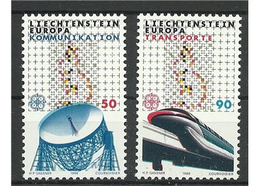 LIECHTENSTEIN 1988 Europa 2v MNH**