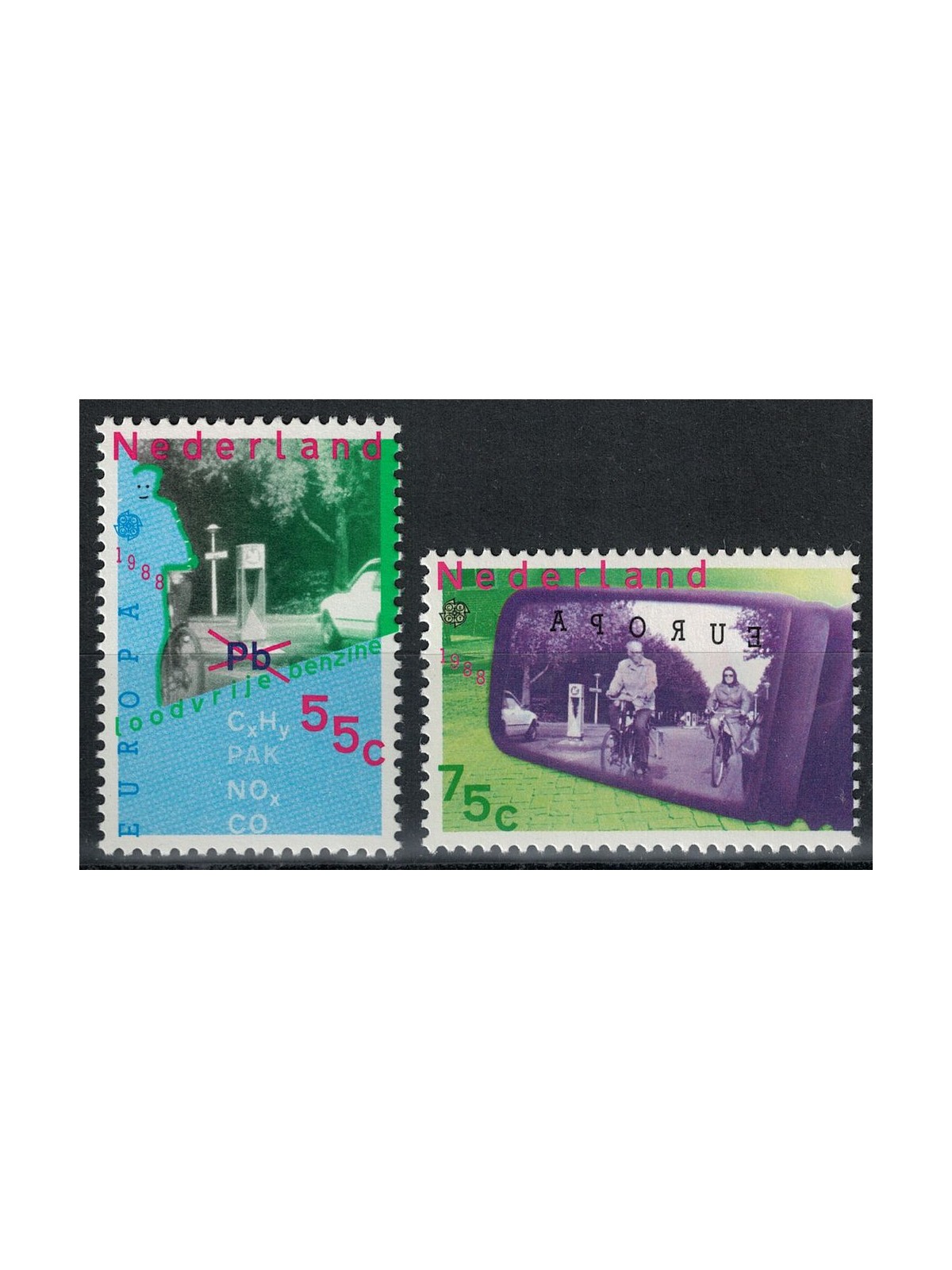 NETHERLANDS 1988 Europe 2v MNH**