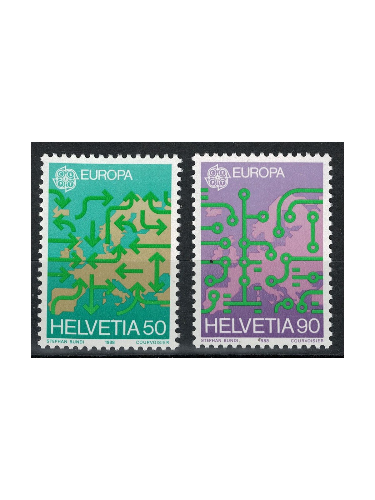 SVIZZERA 1988 Europa 2v MNH**