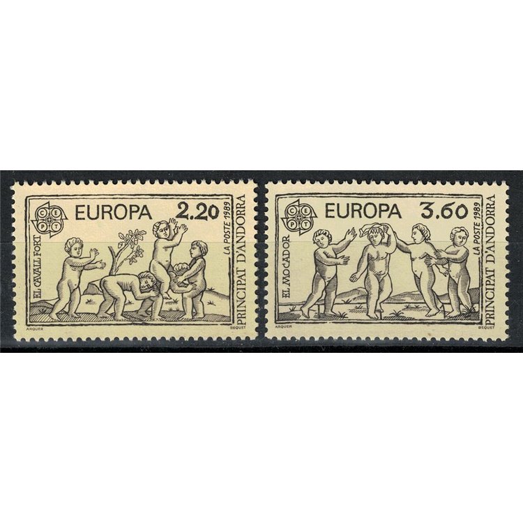 FRENCH ANDORRA 1989 Europe 2v MNH**