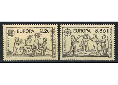 FRENCH ANDORRA 1989 Europe 2v MNH**