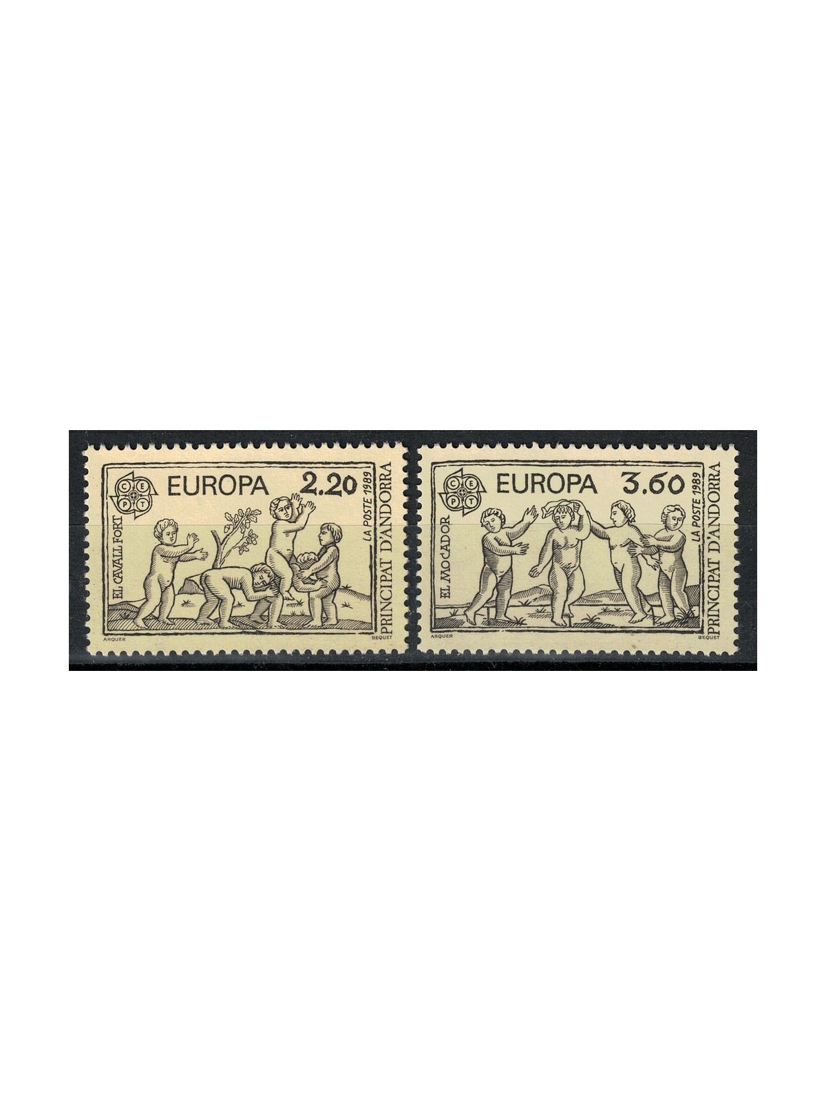 FRENCH ANDORRA 1989 Europe 2v MNH**