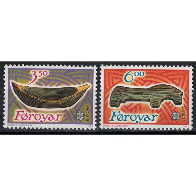 FAROE ISLANDS 1989 Europe 2v MNH**