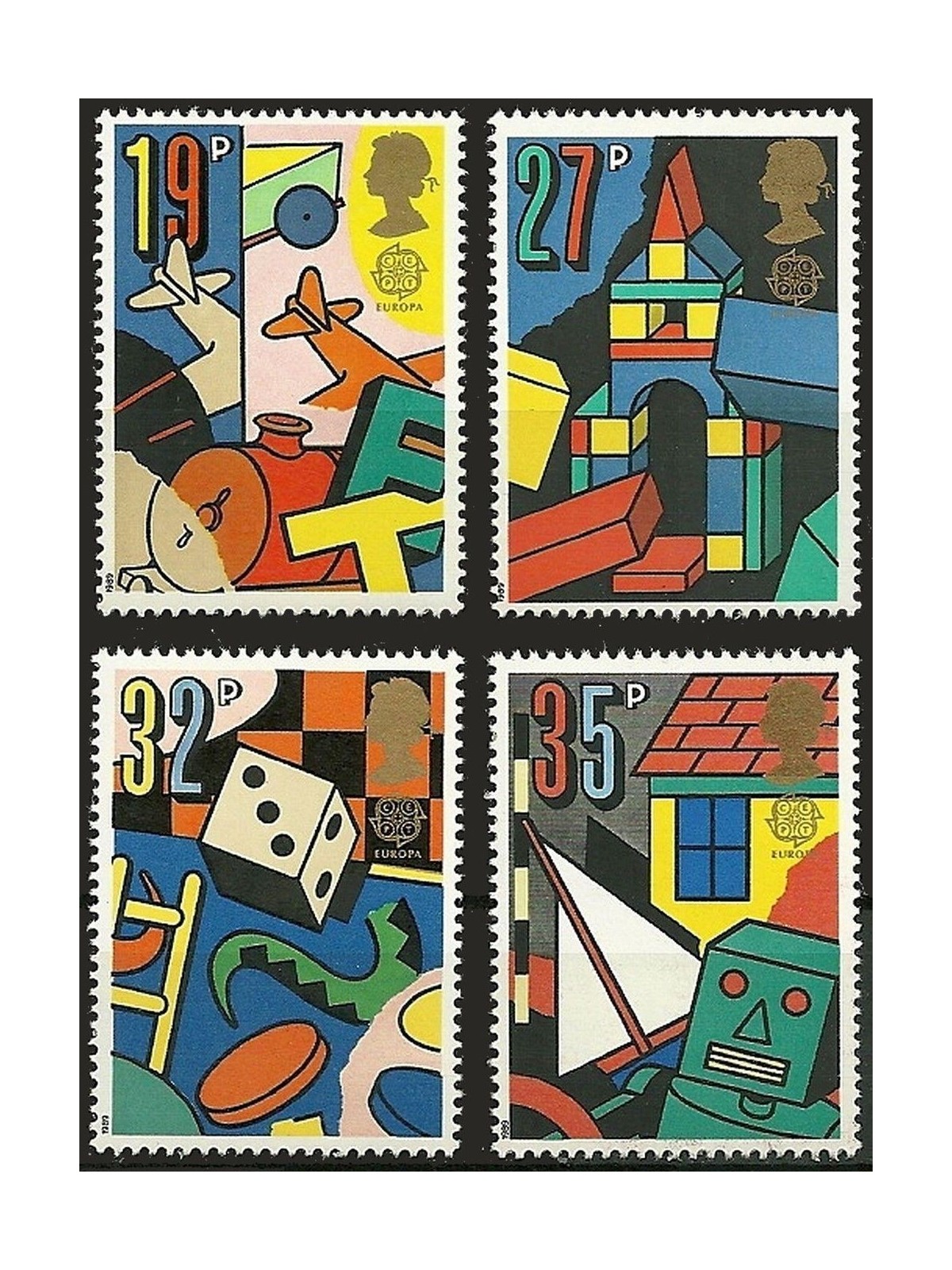 GREAT BRITAIN 1989 Europe 4v MNH**