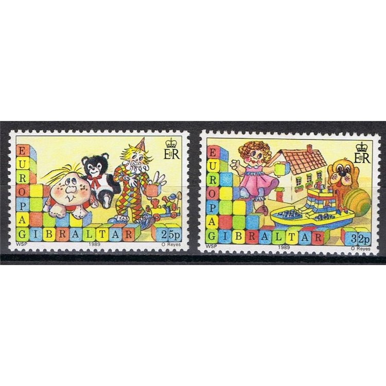 GIBILTERRA 1989 Europa 2v MNH**