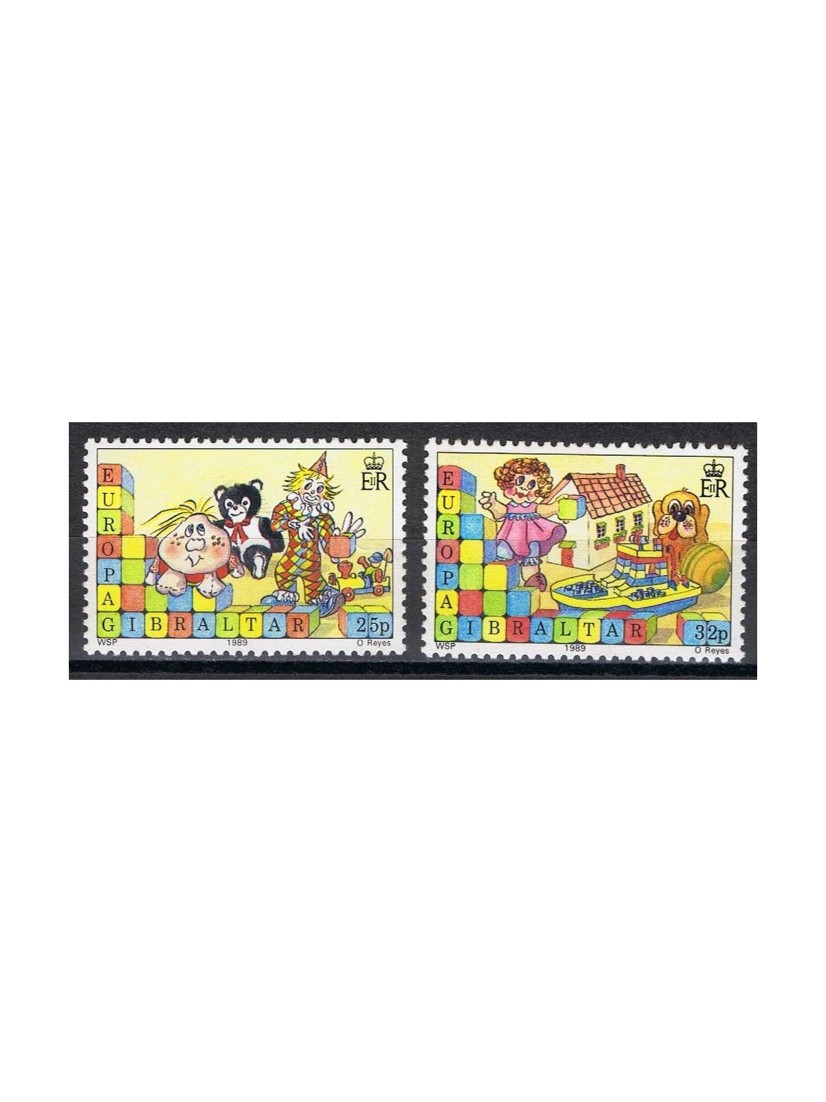 GIBRALTAR 1989 Europe 2v MNH**