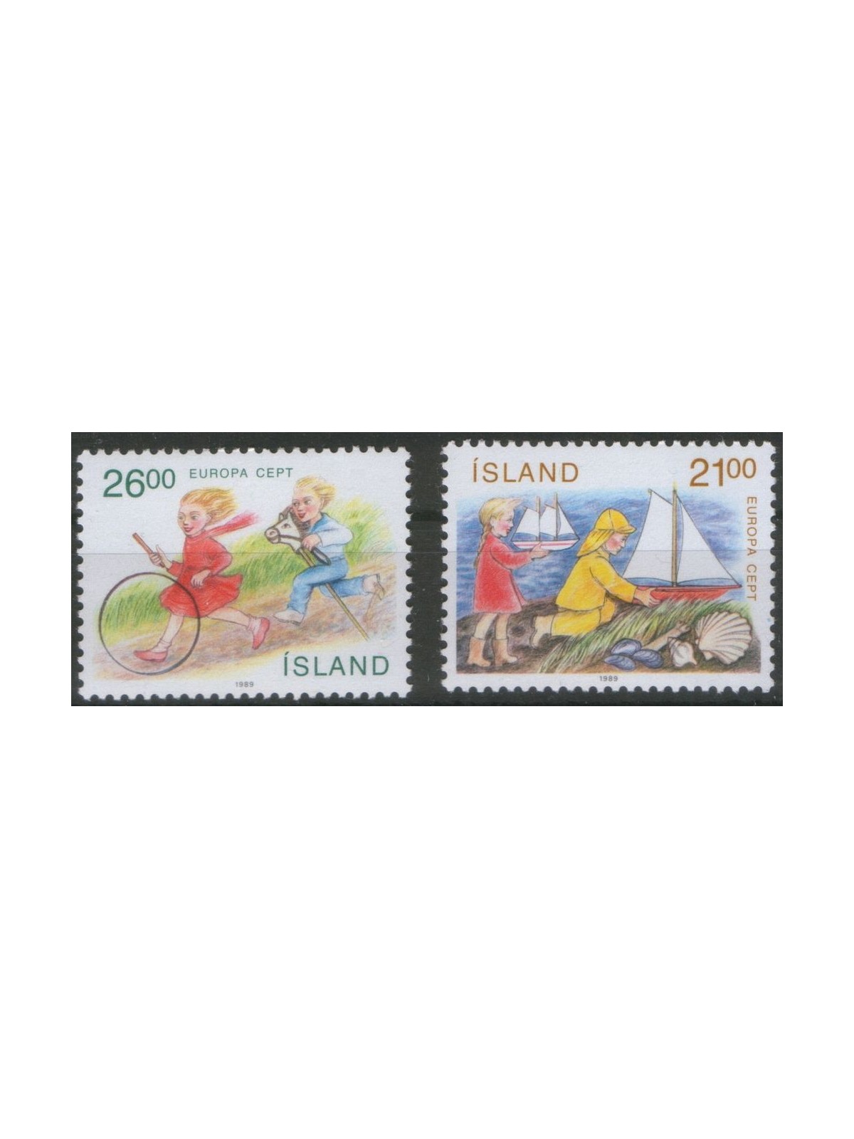 ISLANDA 1989 Europa 2v MNH**