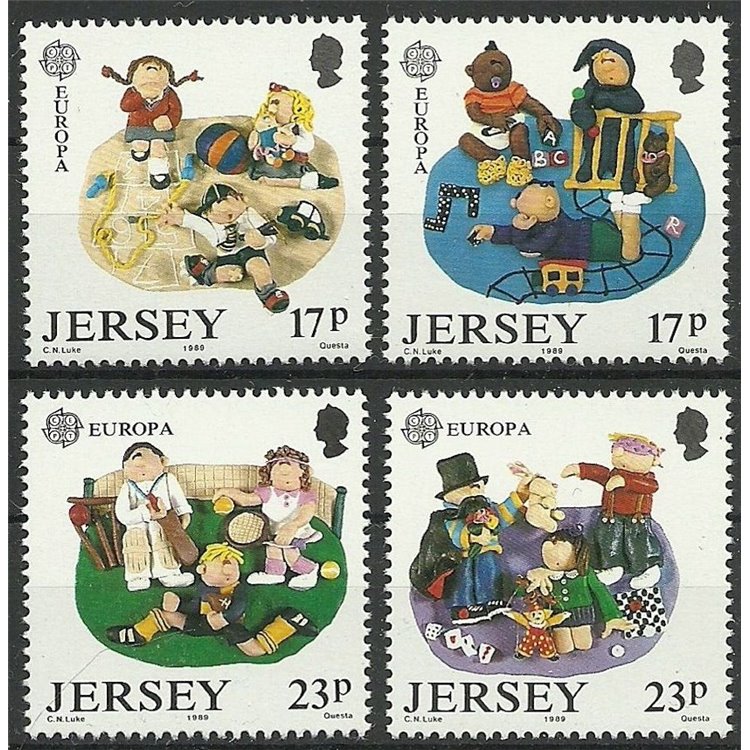 JERSEY 1989 Europe 4v MNH**