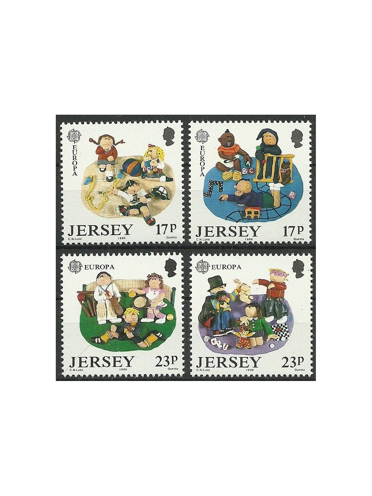 JERSEY 1989 Europe 4v MNH**