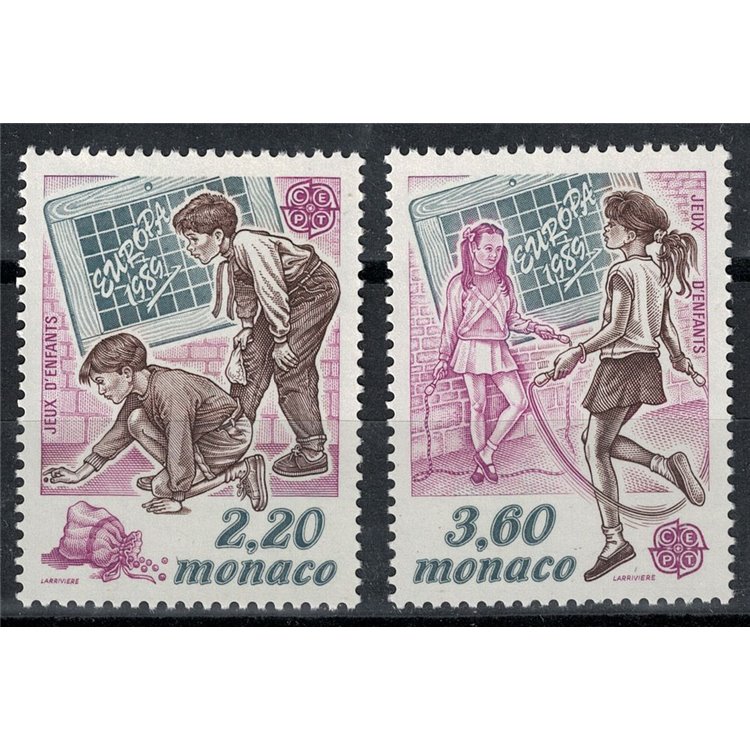 MONACO 1989 Europa 2v MNH**