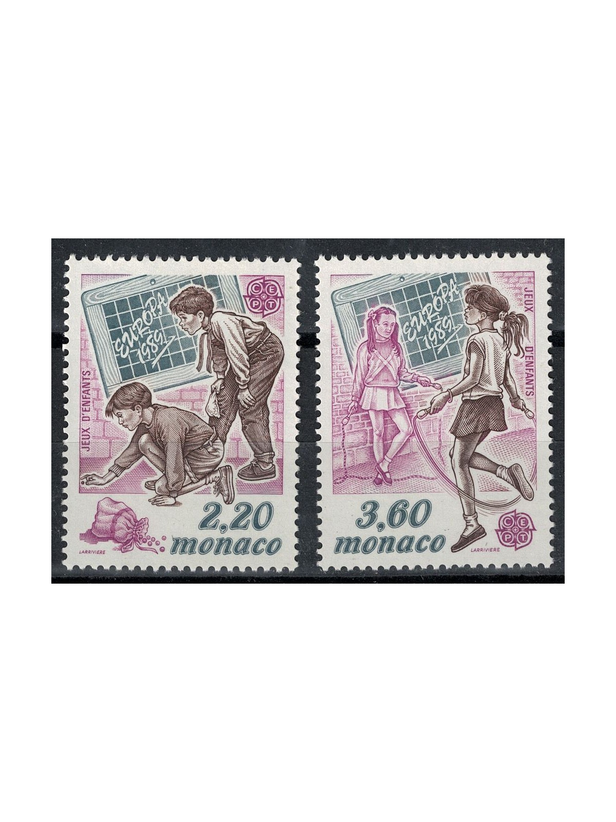 MONACO 1989 Europe 2v MNH**