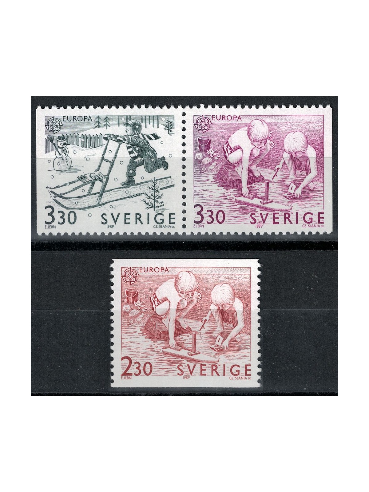 SWEDEN 1989 Europe 3v MNH**