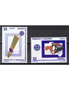 ANDORRA SPANISH 1991 Europe 2v MNH**