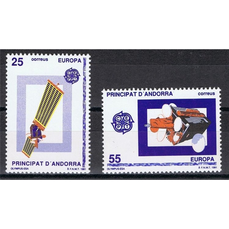 ANDORRA SPAGNOLA 1991 Europa 2v MNH**