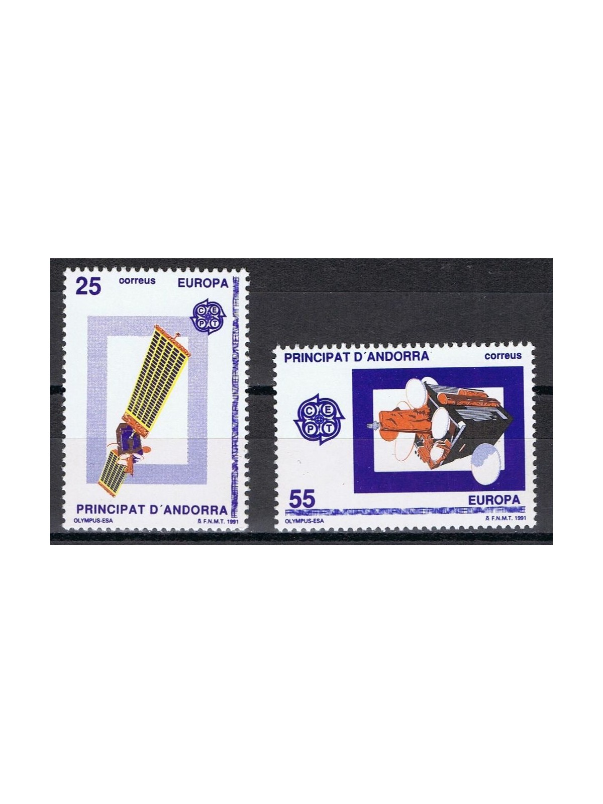 ANDORRA SPAGNOLA 1991 Europa 2v MNH**