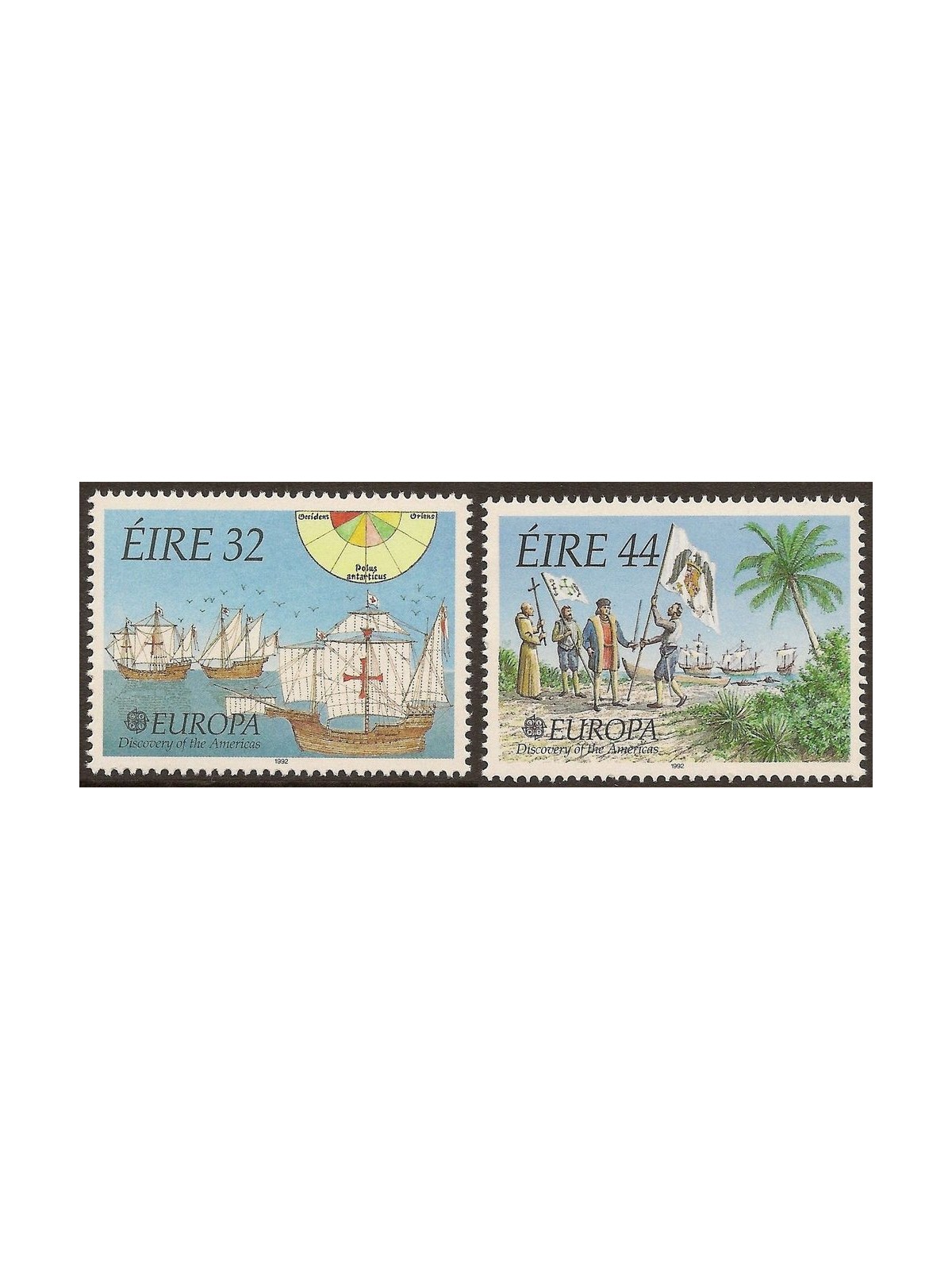 IRLANDA 1992 Europa 2v MNH**