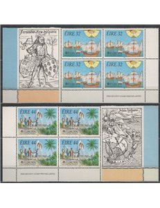 IRELAND 1992 Europe 2v in blocks of four MNH**