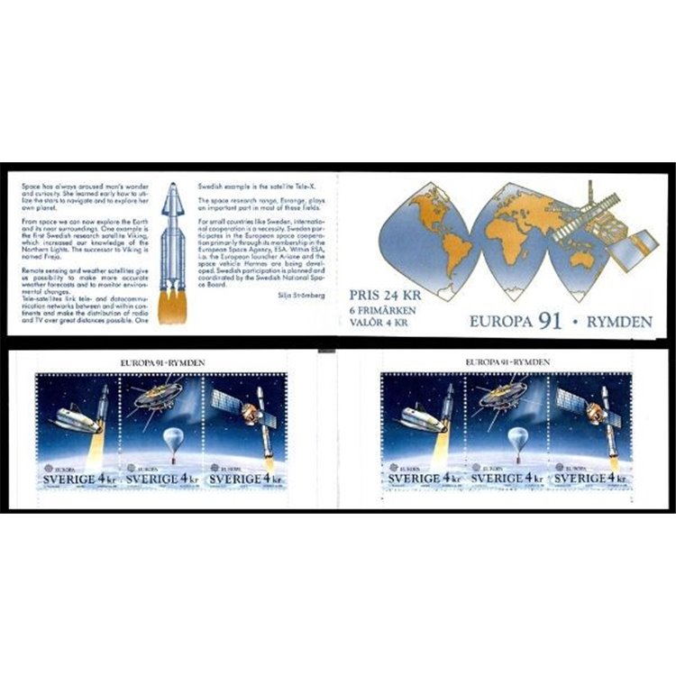 SWEDEN 1991 Europe booklet MNH**