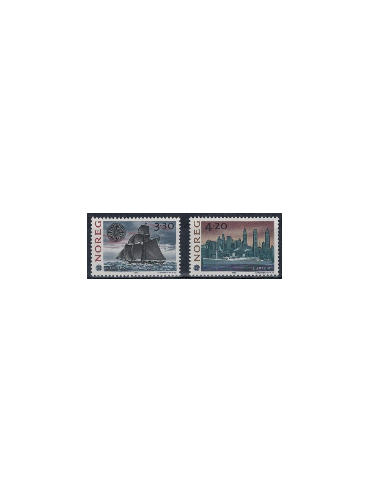 NORWAY 1992 Europe 2v MNH**