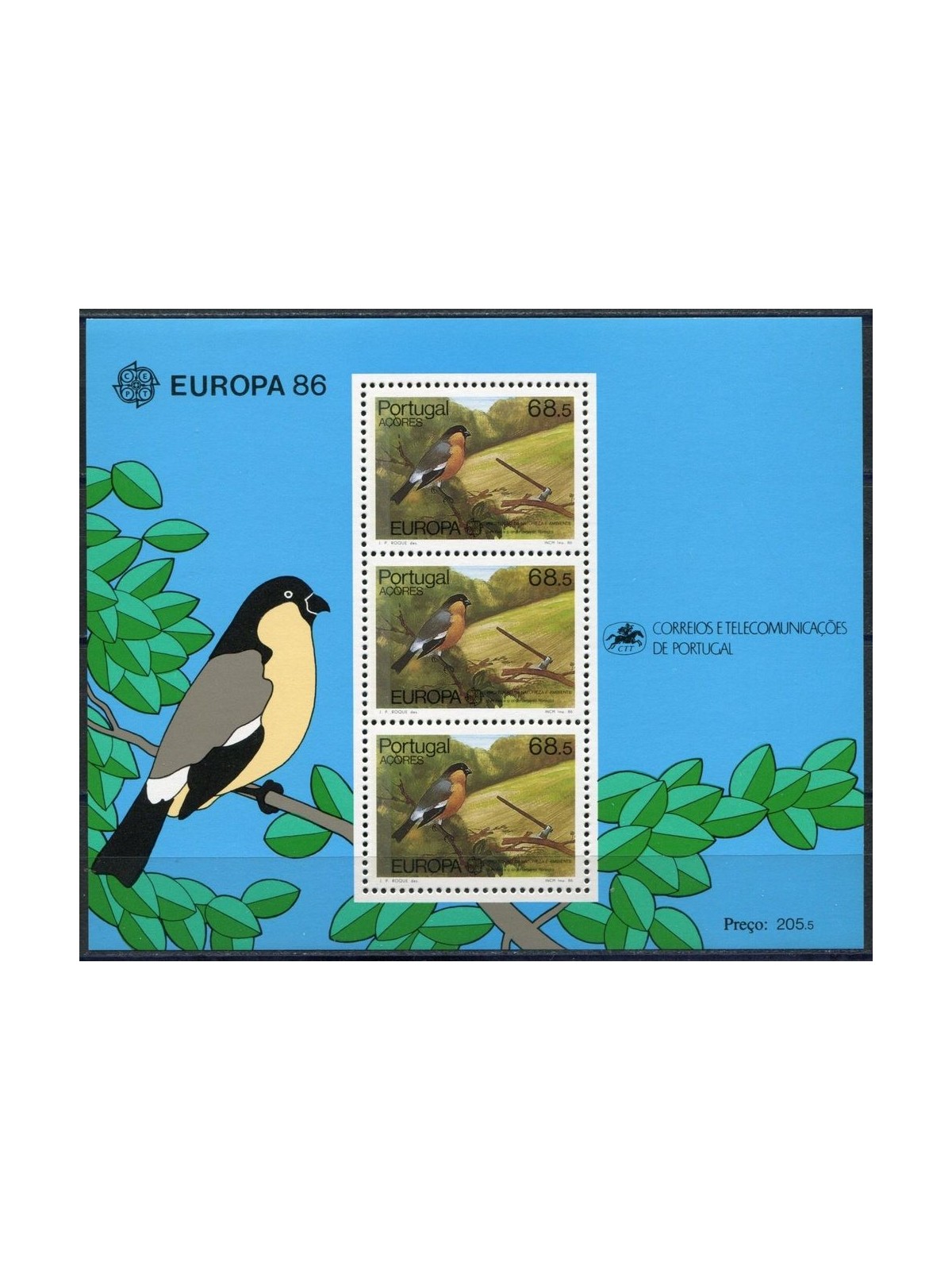 AZORES 1986 Europe s/s MNH**