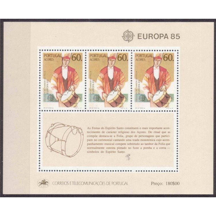AZORES 1985 Europe s/s MNH**
