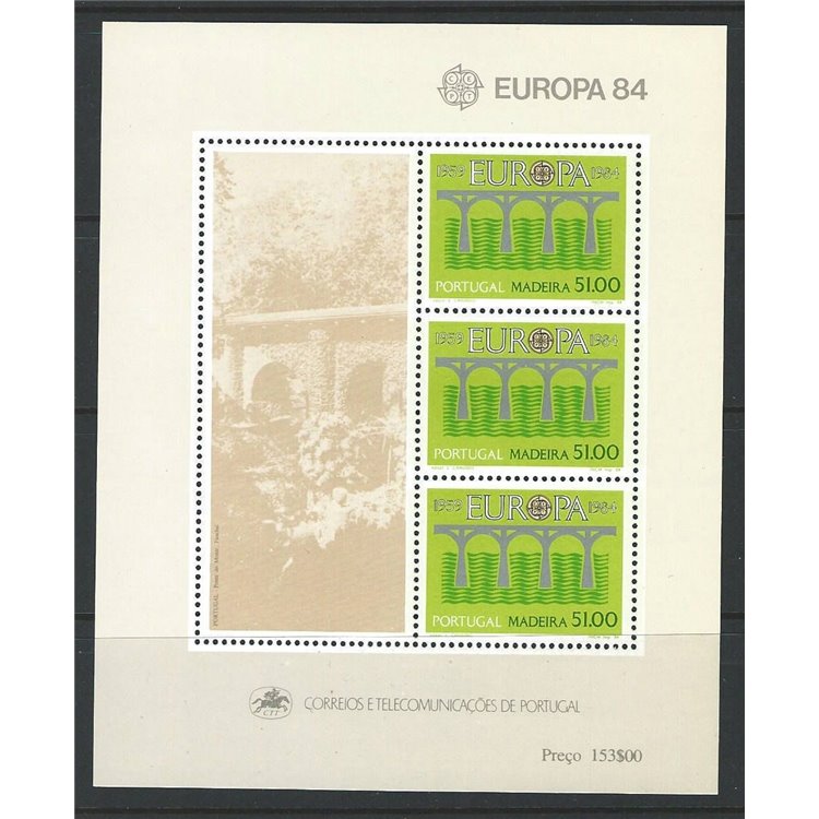 MADEIRA 1984 Europe s/s MNH**