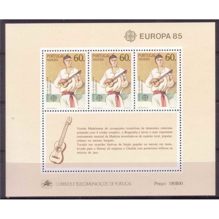 MADERA 1985 Europa BF MNH**