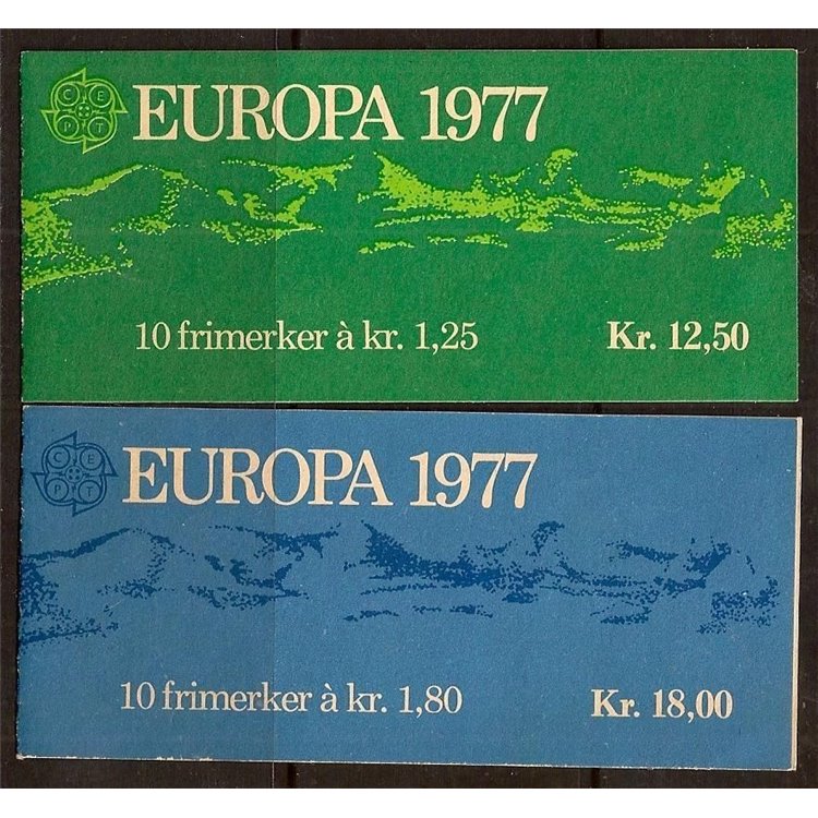 NORWAY 1977 Europe 2 booklets MNH**