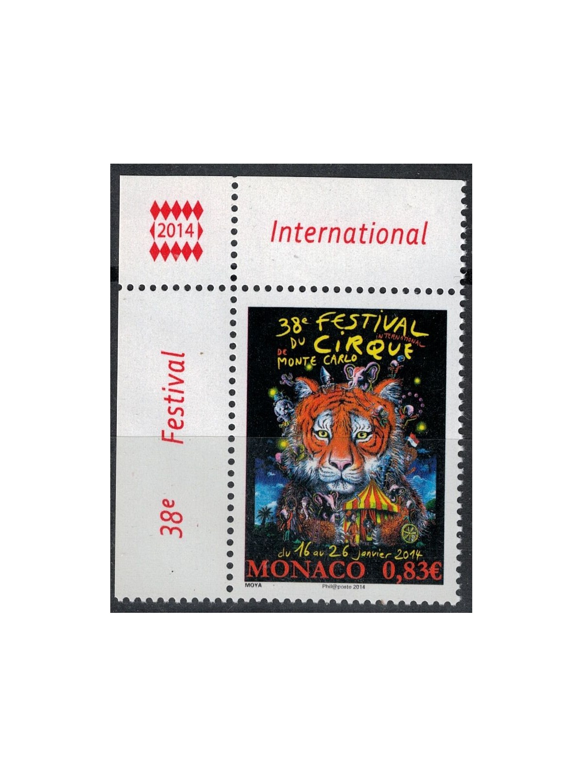 MONACO 2014 International Circus Festival MNH**