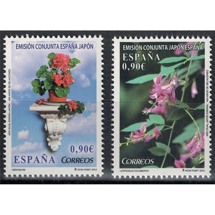 SPAGNA 2013 Fiori 2v MNH**