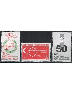 CIPRO DEL NORD 2013 Anniversari diversi 3v MNH**