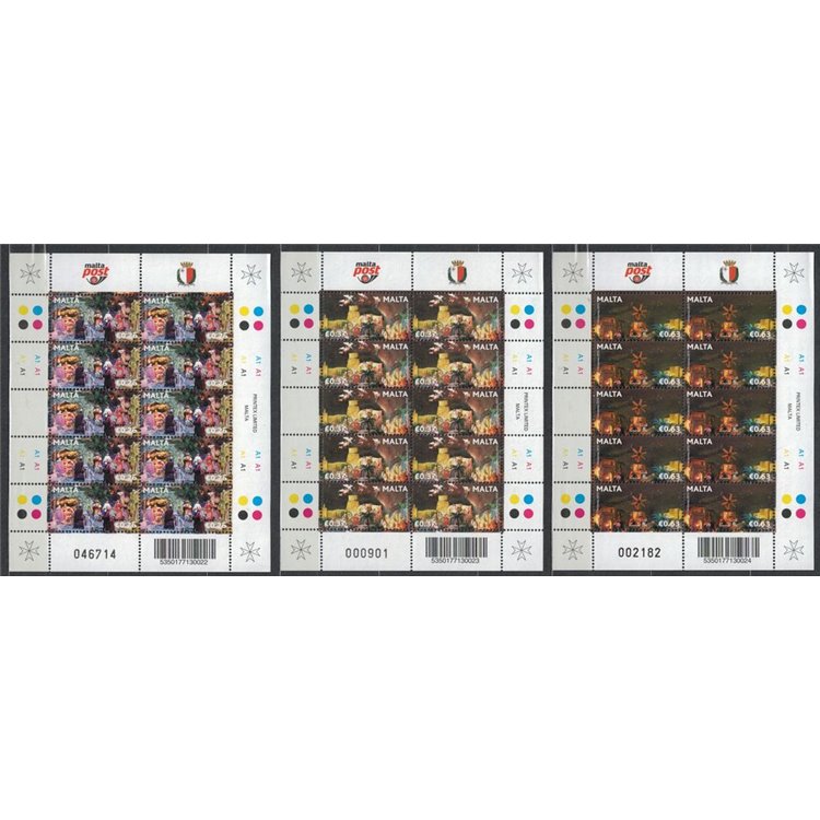 MALTA 2013 Christmas 3 m/s MNH**