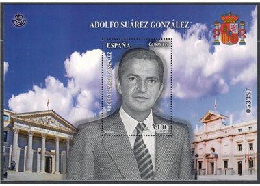 SPAIN 2013 Adolfo Suarez s/s MNH**