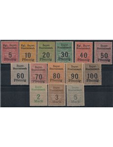 BAVIERA Ferrovie dello stato (Staatseisenb) 14v MNH**