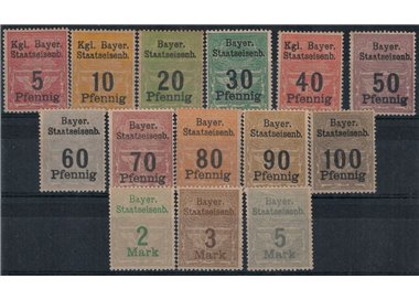 BAVIERA Ferrovie dello stato (Staatseisenb) 14v MNH**