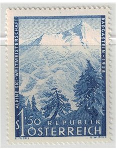 AUSTRIA 1958 Alpine Skiing MNH**