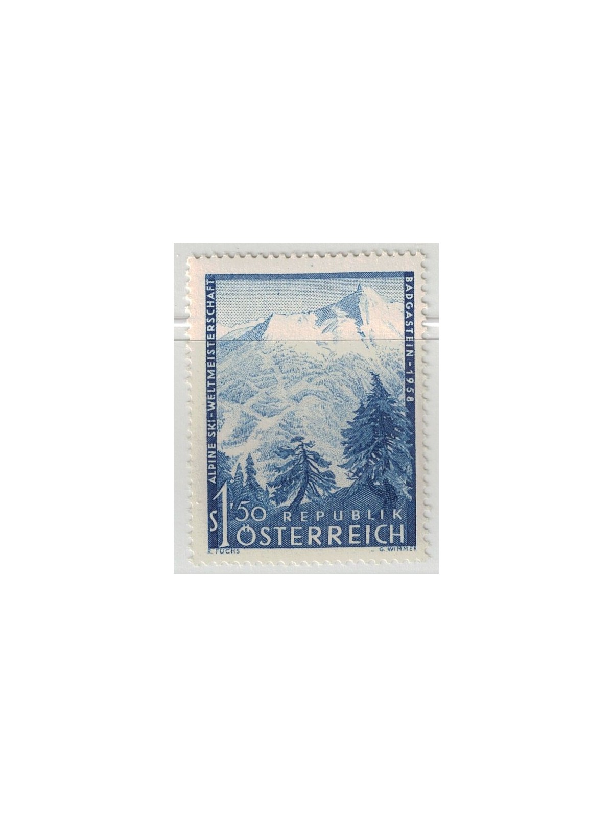 AUSTRIA 1958 Sci alpino MNH**