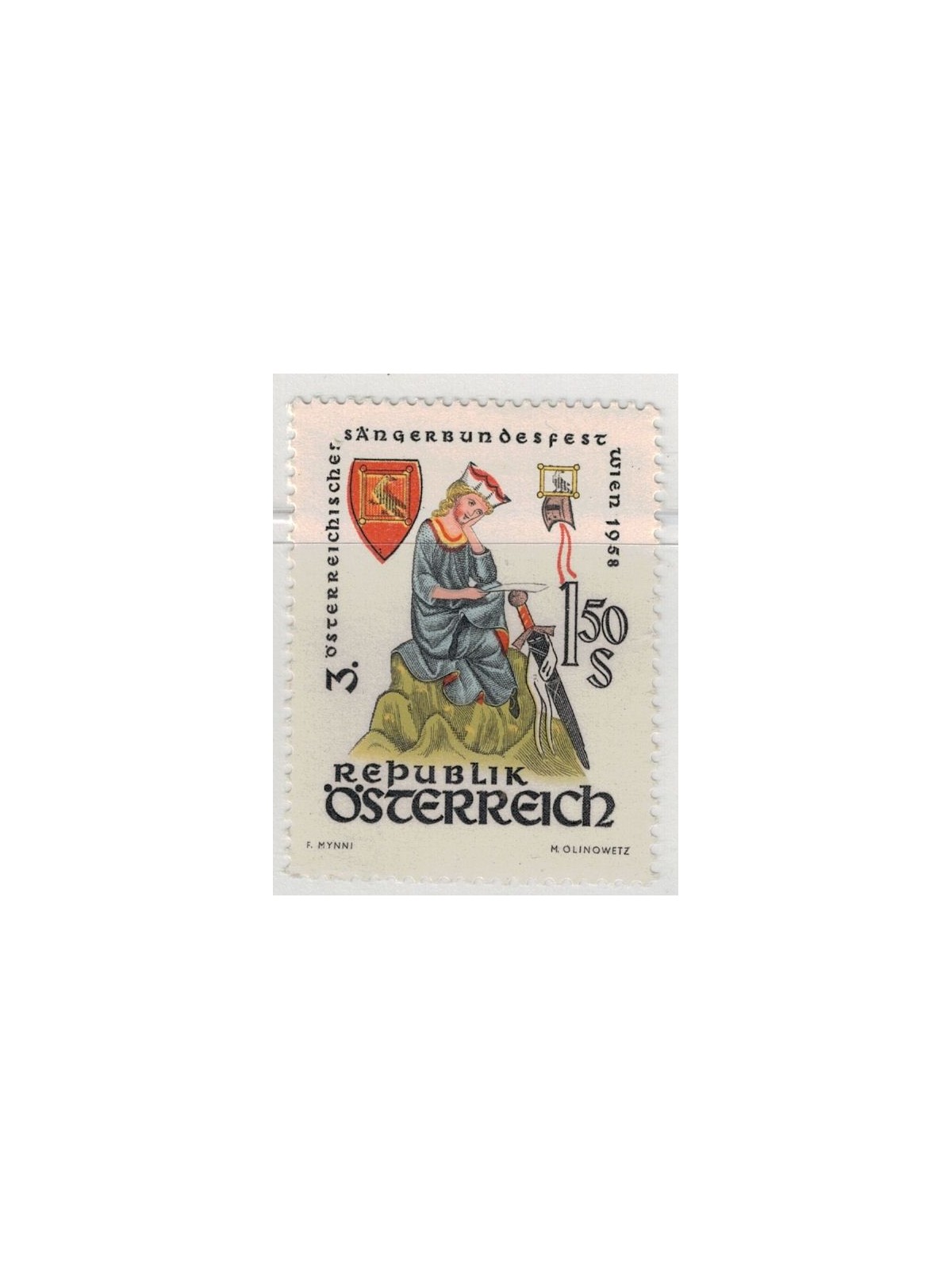 AUSTRIA 1958 Festival dei cori MNH**
