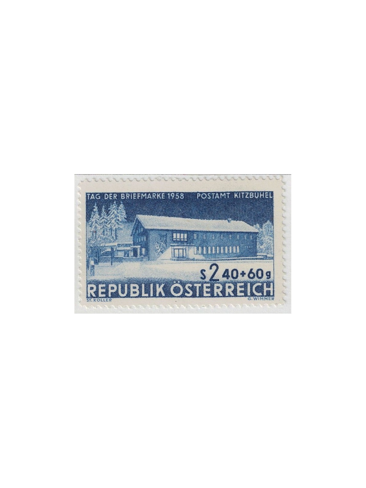 AUSTRIA 1958 Giornata del francobollo MNH**