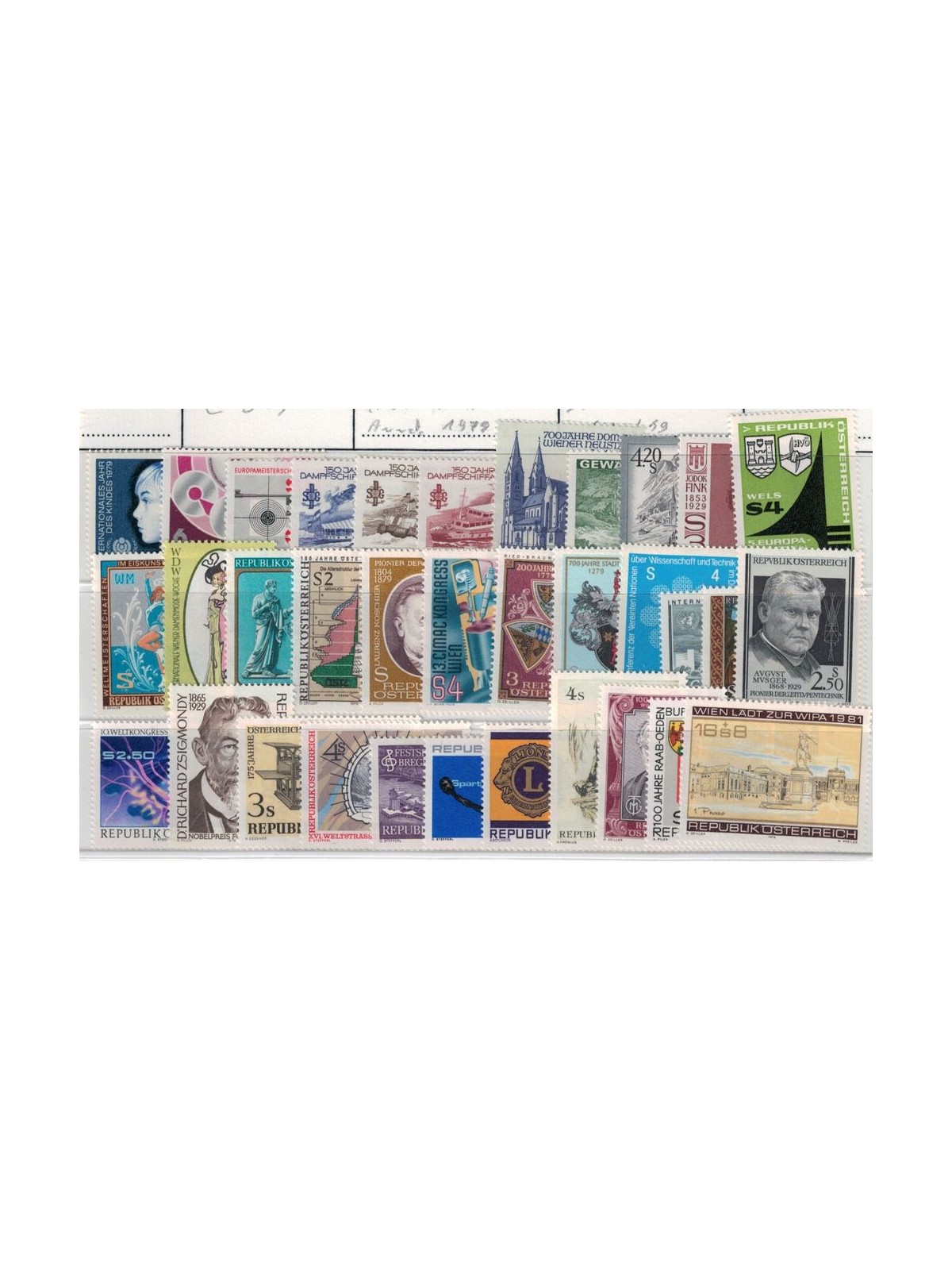 AUSTRIA 1979 Annata completa 34v MNH**