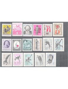 AUSTRIA 1963 Annata completa 17v MNH**